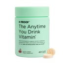 H-PROOF Kadarkoli pijete vitamine, zdravje jeter in imuniteta podpora z elektroliti, Mlečni osat, in vitamini B & C - 40 Žvečljive tablete (20 Serving), Vegan, Črna Cherry