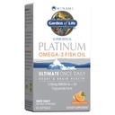 Vrt življenja Minami Superkritična Platinum Omega 3 ribje olje dodatek - oranžna, 30 softgels, Ultimate Enkrat dnevno ribje olje Omega 3 za zdravje srca in možganov, 1100mg Omega-3s + 1000 i.e. vitamin D3