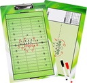 BETTERLINE Nogomet Coaching Board Dvojni Sidded Dry-Erase Clipboard za ameriške nogometne trenerje - Prihaja z 2 Izbrisljivi svinčniki