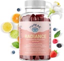 MYPEAK Radiance Vegan Kolagen Booster in Supersade Gumies, Kolagen dopolnila s Super sadov in kožo, ki izboljšujejo hranila, las kožo in nohte Vitamini za lepoto, 60 Gumies