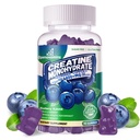 Kreatin Monohidrat Gumies Complex za moške in ženske -Napredna Formula W/L-Taurine + Vitamin B12, Sugar Brez žvečljivih dodatkov,90 borovnic
