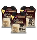 Atkins Café au Lait Iced Coffee Aroured Protein Shake, High Protein Shake, Nizki sladkor, Nizki ogljikovi hidrati in nizek sladkor, Keto prijazno, Gluten brezplačno, 12 Število