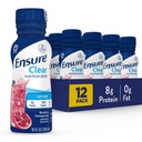Zagotovite Liquid Clear Nutrition Drink, 0g maščobe, 8g beljakovin, borovnice Granatno jabolko, 10 Fl Oz (Pack of 12), Steklenica, brez glutena