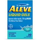 Aleve Liquid Gels, Naproxen Natrij za lajšanje bolečine ‐ 50 Število