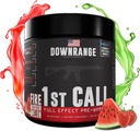 DownDownRange 1st Call Pre Workout Powder, Preworkout za moške in ženske, Aminokislina Beta Alanin & kofein za pump, Energy and Focus Support, 30 Strewberry Watermelon