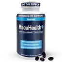 Macuhealth Plus+ Eye Vitamini dopolnilo za odrasle - 90 dan oskrba z luteinom, Zeaksantin, in meso-Zeaksantin - brez arome, vitamin za oči
