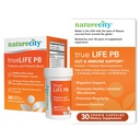 NatureCity True-Life-PB Rokavice Stable Blend Prebiotics in Probiotics za ženske in moške - Prebavne Gut Health dopolnila za ženske in moške - Dairy Free - (30 Veggie kapsule)