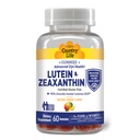 Country Life Lutein Gummies z Lutemax 2020, 60 Ct, Žvečljivi naravni očesni dodatek, Marigold Lutein, Zeaksantin, Eye Health & Macular Support, Non-GMO, Naravni sadni pektin, Vegan