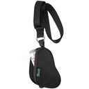 Beautyflier Asthma Inhaler Case Lanyard Holder Keychain Travel Handy Mini vrečka za odrasle in otroke, ne vključuje Inhaler (črna)