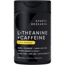 Športne raziskave L-Theanine dodatek s kofeinom in kokosom MCT olje - osredotočena energija, opozorilo in sprostitev brez dremavost - 200mg L Theanine, 100mg organski kofein - 60 tekoči softgels