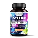 Psylium Husk Kapsule 1500mg - Fiber dodatek - naravne tablete za topljenje s Psyllium Husk Powder - Podpira prebavno črevo in zdravje kolonij - ne-GMO, Gluten-free, Vegan - 120 kapsul