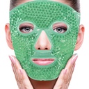 ZNÖCUETÖD Maska za obraz maska ledu za zmanjšanje Puffiness, vrečke pod očmi, Puffy temni krogi, migrena, Hot/Cold Pack z mehko Plush hrbtenico (zelena #43)