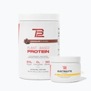 TB12 Rastlinska moč in hidracija (Chocolate Protein Powder & Limonade Elektroliti), podpora Recovery mišic in hidracija, Dairy Free, Non-GMO, Soy-free