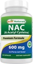 Best Naturals NAC - N Acetil Cystein 600 mg 120 kapsule - n Acetil cistein - močan antioksidant