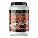 Ultimate Nutrition Muscle Juice, Hujšanje Drink Mix - Mass Gainer Workout Powder za moške in ženske - Dodatek za rast mišic in imunske podpore z 55g beljakovin - Čokolada, 4,96 lb