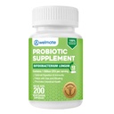 WELMATE Bifidobacterium - Probiotic Supplement - Podpira Gut Health - Imunska podpora - Prebavni encimi - Gluten Free - Vegan - Moški in ženske Probiotik - Vrednost velikost - 200 Število