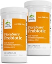 Terry Seveda Florasure probiotik - Prebavni dodatek za pomoč proti občasnim napenjanjem in podporo plinu Relief - Gut Health Support with Bifidobacterium Bifidum - 30 kapsul (Pack po 2)