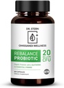 BIO-ESSENTIALS, Rebalance Probiotic Supplement - Dr. Ian Stern Formuliran - za Superior Digestion & Immuniteta – W/ Organic Prebiotic & L- Glutamin - 20 milijard CFU - 60 kapsul