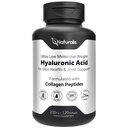 Naturalis Hyaluronic Acid 200mg, 10x boljša absorpcija Ultra nizka molekulska teža s kolagenom, biotinom, selenom in vitaminom E 