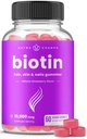 NutraChamps Biotin Gummies 10000mcg [Visoka moč] za zdrave lase, kože in nohte Vitamini za ženske, moške in otroke - 5000mcg v vsakem las vitamini Gummy - Vegan, Non-GMO, las zdravstvenega dopolnila
