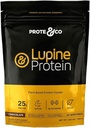 Protein Protein & Co Lupin - 24g veganskega rastlinskega proteinskega praška. Brez GSO, brez dodanega sladkorja, brez laktoze, brez glutena, brez soje.