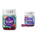OLY Muscle Recovery Sleep Gumies with Melatonin, Tart Cherry & Vitamin D, Zaprtje Relief Gumies with Rhubarb, Prunes & Amla - 40 & 30 Count