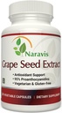 Naravisov izvleček grozdnih semen 400mg - 120 vegetarijanskih kapsul s 95% proantocianidini - naravni ne-GMO antioksidant dodatek - ekstrakt grozdnega semena kapsule za optimalno podporo antioksidantom