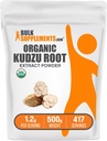 BulkSupplements.com Organic Kudzu Root Extract Powder - Kudzu Root dodatek, Zeliščni dodatek - Gluten Free, 1.2g na Serving, 500g (1,1 lbs) (Pack of 1)