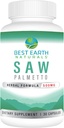 Best Earth Naturals Saw Palmetto 500 mg za podporo las, prostate, urein Tract 30 Count