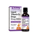 BlueBonnet Vitamin D3 1000 i.e. 25mcg Strong Bones & Imunska podpora Dodatek - Tekoči vitamini za ženske in moške - Lanolin VIT D kapljice z MCT oljem - Non-GMO, Vegetarian - Citrus Flavor - 1 Fl Oz