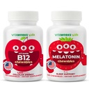 Otroci Vitamin B12 Žvečilni izdelki + melatonin 1mg Žvečilni dodatki