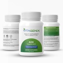 ADK 10 - Vitamin A, D3 & K2 doplačilo za moške in ženske - visoko močan vitamin ADK - pomaga pri podpiranju imunskega, kosti in srca - 90 kapsul