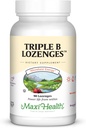 Maxi Health Triple B Lozenges - Vitamin B12 & B6 & Biotin - Jagodna aroma - 90 Chewies - Košir