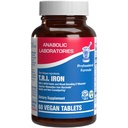 Iron dodatek s počasnim sproščanjem z vitaminom C - visoka absorpcija Nežen likalnik z vitaminom C za ženske z metil B kompleksom za največje koristi - Želodec prijazno Vegan & Made in The USA - 60 Servings