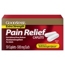 GoodSense Extra Strength Pain Relief, Caplets acetaminofen, 500 mg, 50 Število