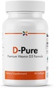 Ustavi staranje zdaj - D-pure Formula 125 MCG - Premium Vitamin D3 5000 i.e. z oljem iz žafranike - mišice, zobje in kosti zdravje, zdravje srca, in imunske podpore - 90 Softgels