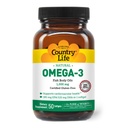 Država Life Omega-3 ribje olje dodatek, 10000mg,180mg EPA & 120mg DHA, Ribje olje koncentrat, Burpless, 50 Softgels, Certified Gluten Free