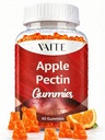 Apple pektin Gumies - Visoko-Fiber dodatek z 2000mg naravne holesterol Spodnja podpora, spodbuja prebavne Wellness & Stomach Comfort, Non-GMO & Gluten brezplačno zeliščni dodatki - 60 Vegan Gummy