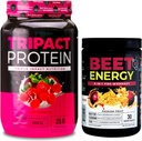 Nutrologija TRIPACT Protein Powder, 7-v-1 Zamenjava obroka Shake, Superberry (40 serverjev) Beet Natural O2, Pred vadbo Powder, Passion Fruit Flavor (30 serviranja)