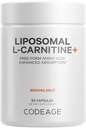 Šifra Liposomski L-karnitin+ dodatek - 500 mg L-karnitin L-tartrat na serviranje - prosta Form aminokislina - karnitin - liposomska dostava - veganska, ne-GMO, Gluten-free - 90 kapsul