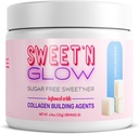 Projekt Ad Sweet' N Glow Zero Calorie Sugar Free Sweet'Ner z agenti Collagen Buildings (30 strežnikov, brez arome)