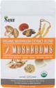Sayan 7 gob USDA Organski ekstrakt v prahu mešanica dodatek 4 oz / 113g - Chaga, Reishi, Cordyceps, Maitake, Shiitake, Levja griva in Turčija rep, brez polnil, Dodaj v kavo ali čaj, Sadje telo