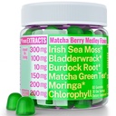 Moringa Irish Sea Moss Klorofil EGCg Green Tea Burdock Root Bladderwrack Super Greens Gummies, Kapsule v prahu Tablete Tekočih kapljic olja Tinkture dodatek Alt, Organic Green Seamoss