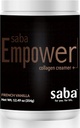 Saba Empower Smart Colagen Coffee Creamer -Powered with Hydrolyzed Kolagen, Peptides, Trava-Fed Butter, MCT iz ekološkega kokosa, Podpira zdravo kožo, nohti, kožo, in sklepe. - 30 strežb
