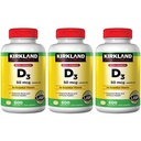 Kirkland podpis Največja moč Vitamin D3 2000 I.U. , Pakiranje 3