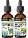 BIO KRAUTER Sveti Bazilij Tinktura 2 Fl. Oz. & Rhodiola Rosea Tinktura 2 Fl. Oz.