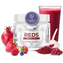 Rdeče - Super rdeče Powder z 39 Superfoods, Antioksidant-Rich Red Powder Superfood, Probiotiki & Prebavne encimi za energijo, Presnova & Gut Health - Red Berry Flavor