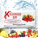 Krampade 2.0 2K: 50 mg Magnezij + 2000 mg Kalijev krater Relief Elektrolitni napitek v prahu: hitrejša regeneracija, počasna utrujenost, optimirana hidracija 