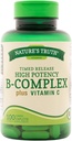 Resnica narave B-Complex Plus Vitamin C Čas sprosti, 100 Število (Pack 3)