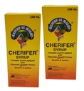 2 Cherifer Syrup Klorella rastni faktor, tavrin in lizin 240 ml vsak